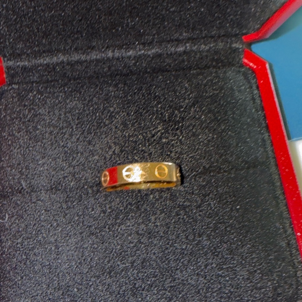 Small Cartier Yellow Gold Love Ring - Picture 11 of 11